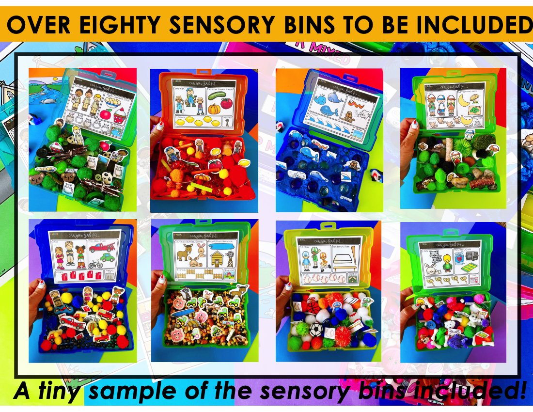 Articulation Sensory Bins BUNDLE for speech therapy preview page 7