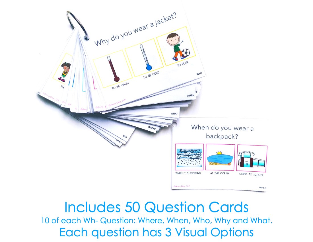 WH Questions Screener for speech therapy preview page 2