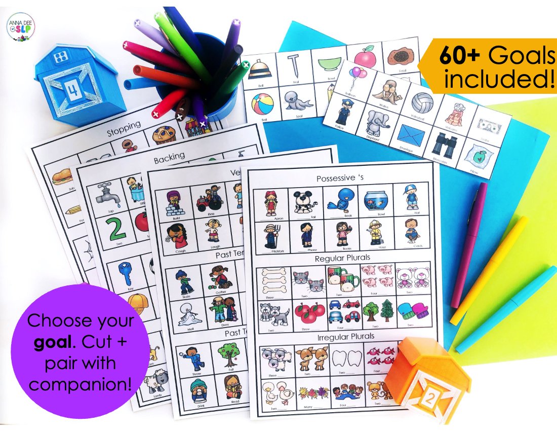 Speech therapy game and toy companions preview page 3