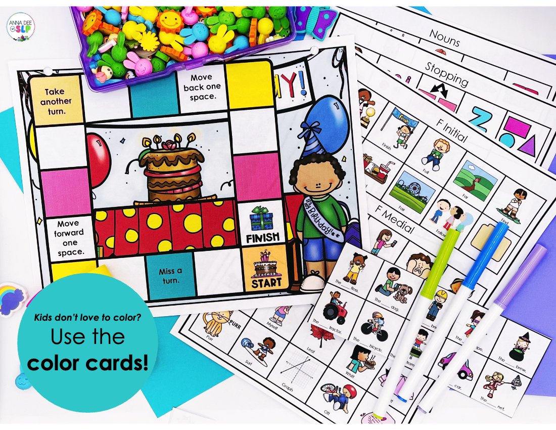Year Round Board Games for speech therapy preview page 5