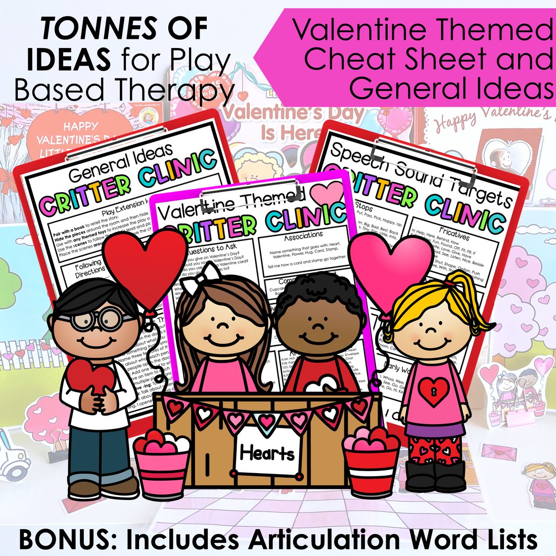 Valentine's Day Critter Clinic speech therapy toy companion – image 4
