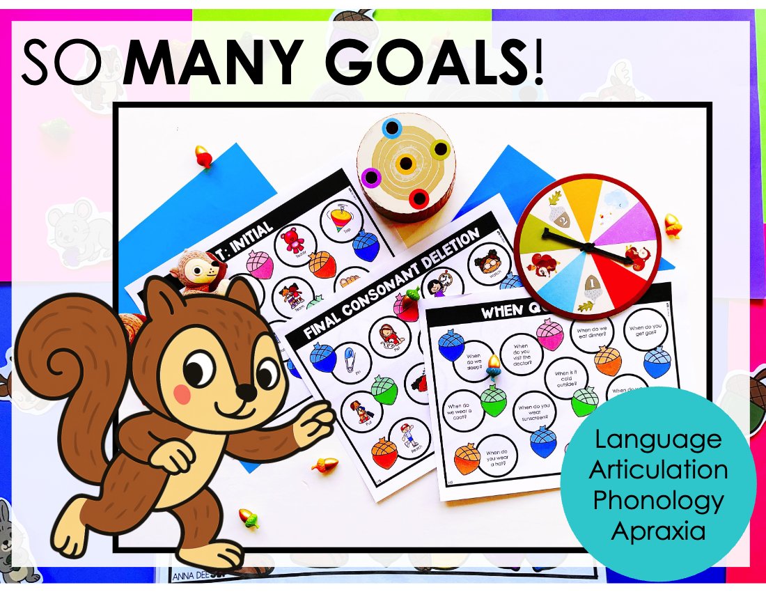 Sneaky Snacky Squirrel Story and Game Bundle for speech therapy preview page 8