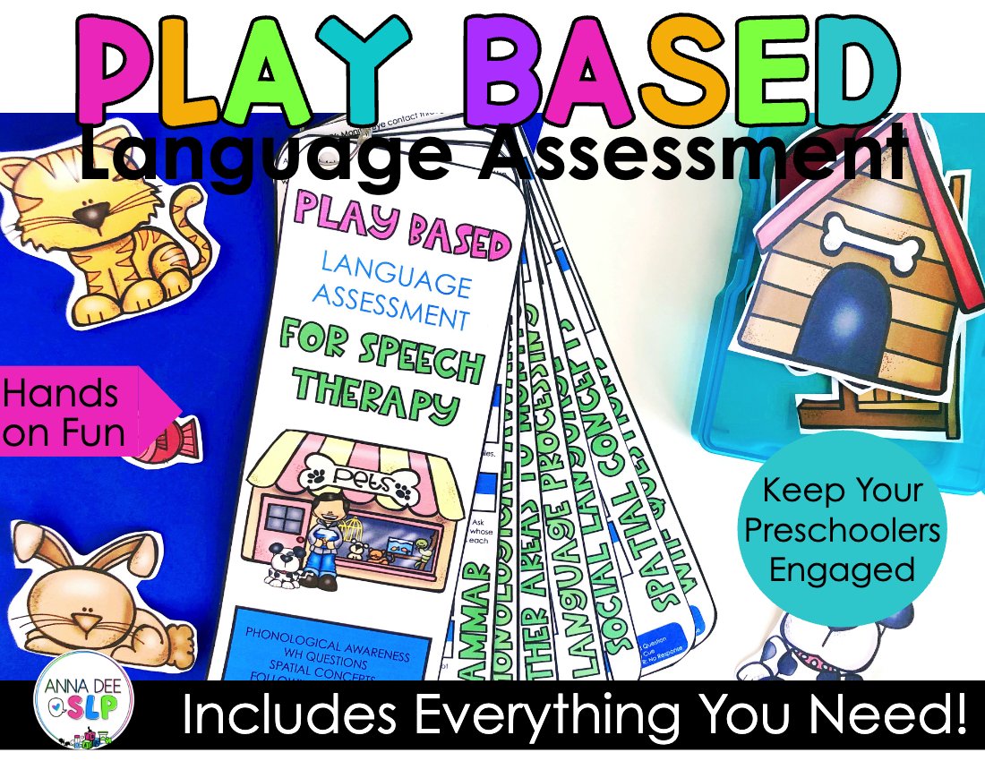 Play Based Language Screener for speech therapy preview page 1