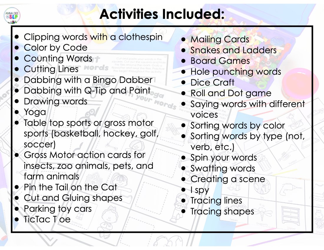 Fine Motor and Gross Motor Worksheets for speech therapy preview page 7