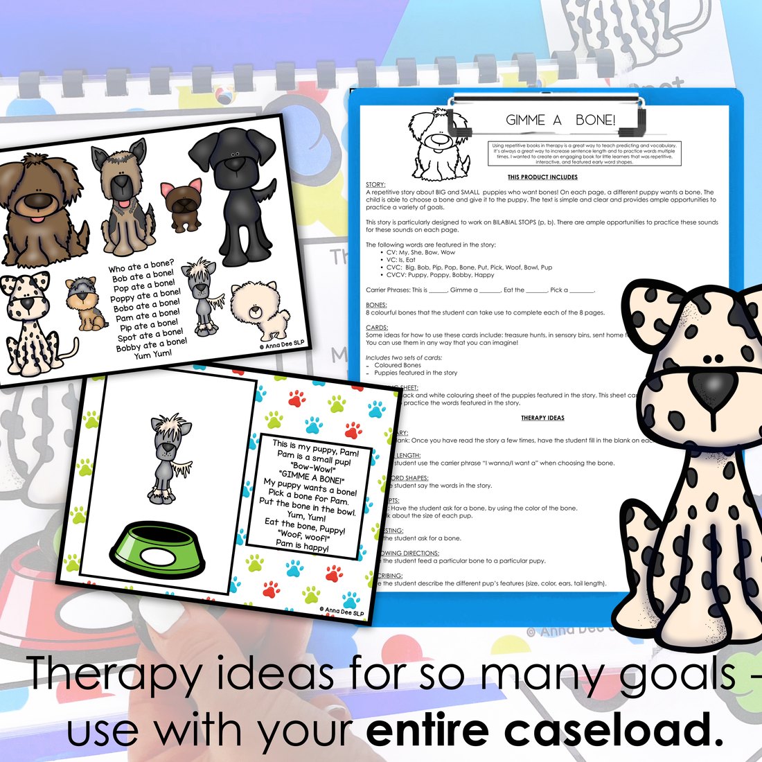 Apraxia Interactive Book Bilabials for speech therapy – image 4