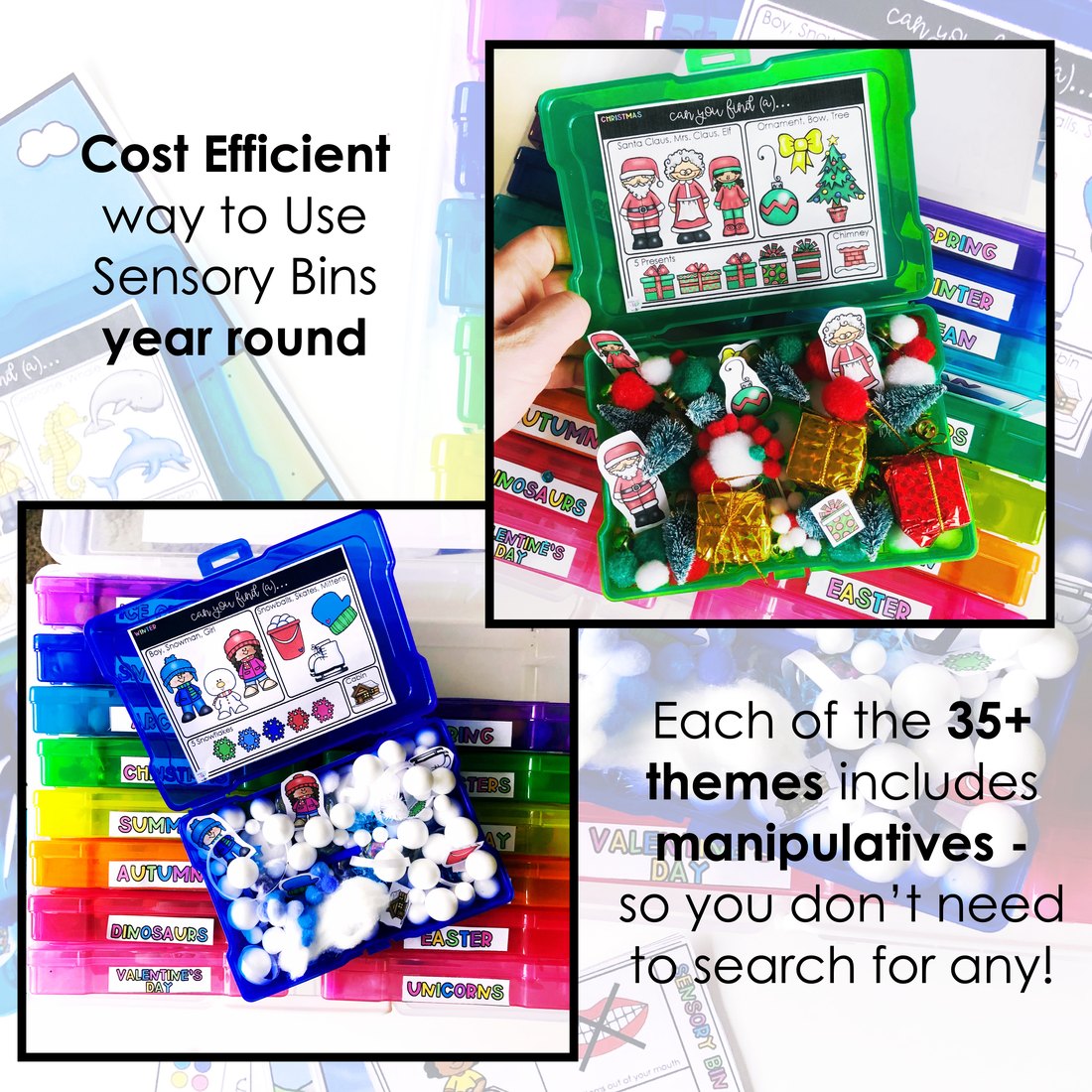Themed Sensory Bins for speech therapy – image 3