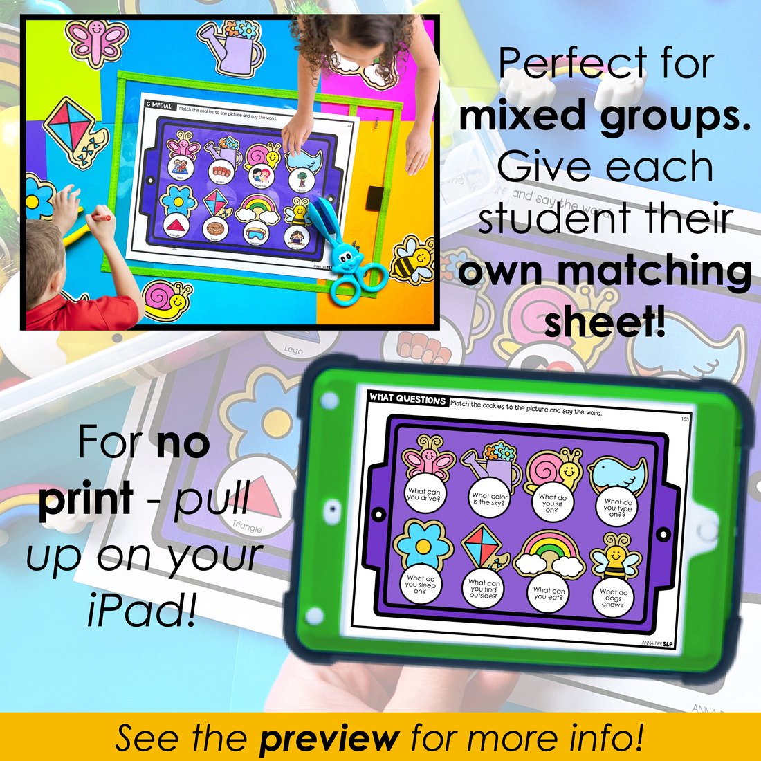 Spring say and play activity for speech therapy – image 3