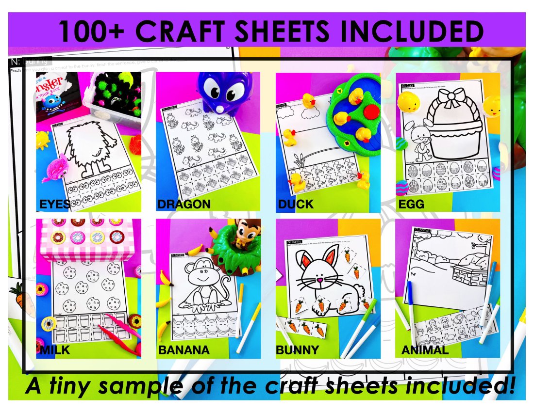 Early Sounds Craft Sheets for speech therapy preview page 6