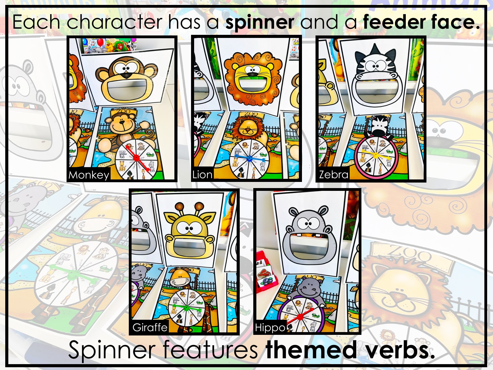 Zoo Interactive Feeding Game for speech therapy preview page 5