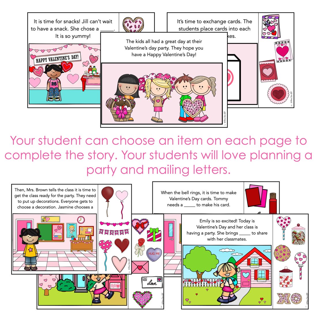 Valentine's Day Interactive Book for speech therapy – image 3