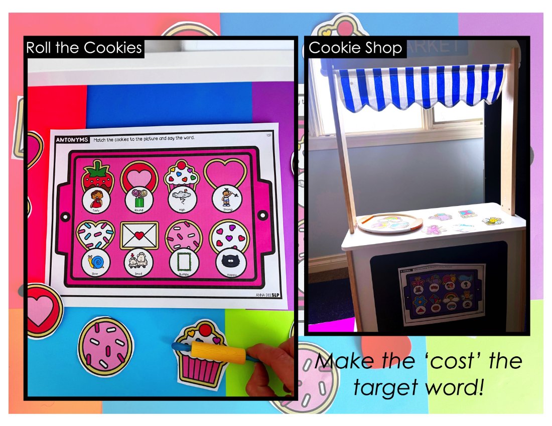 Valentine's Day say and play activity for speech therapy preview page 4