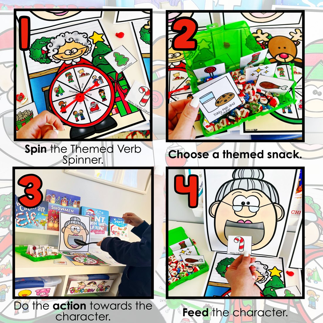 Christmas Interactive Feeding Game for speech therapy – image 2