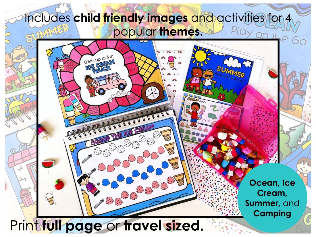 Summer Interactive Scenes and Games for speech therapy preview page 2