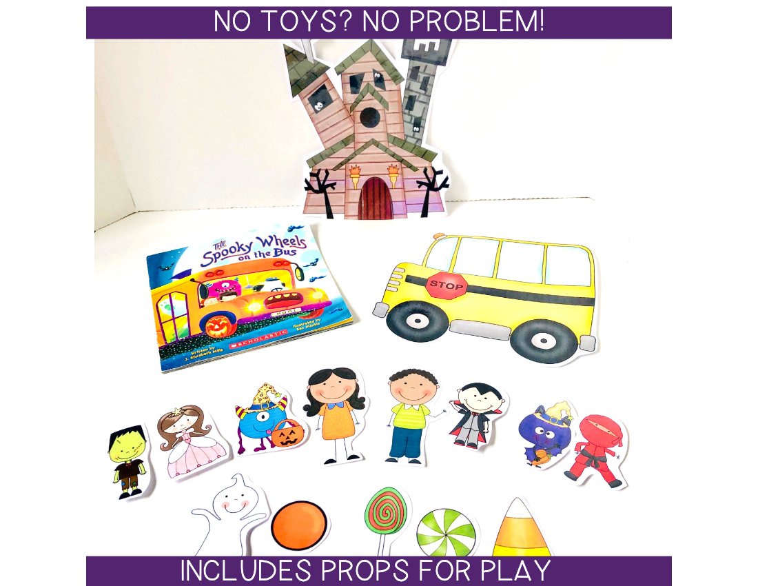Halloween Play Based Activity for speech therapy preview page 2