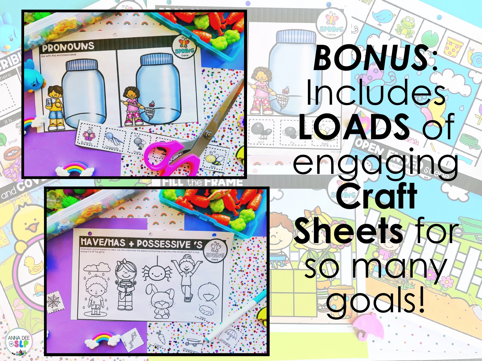 Spring Activities and Worksheets for speech therapy preview page 8