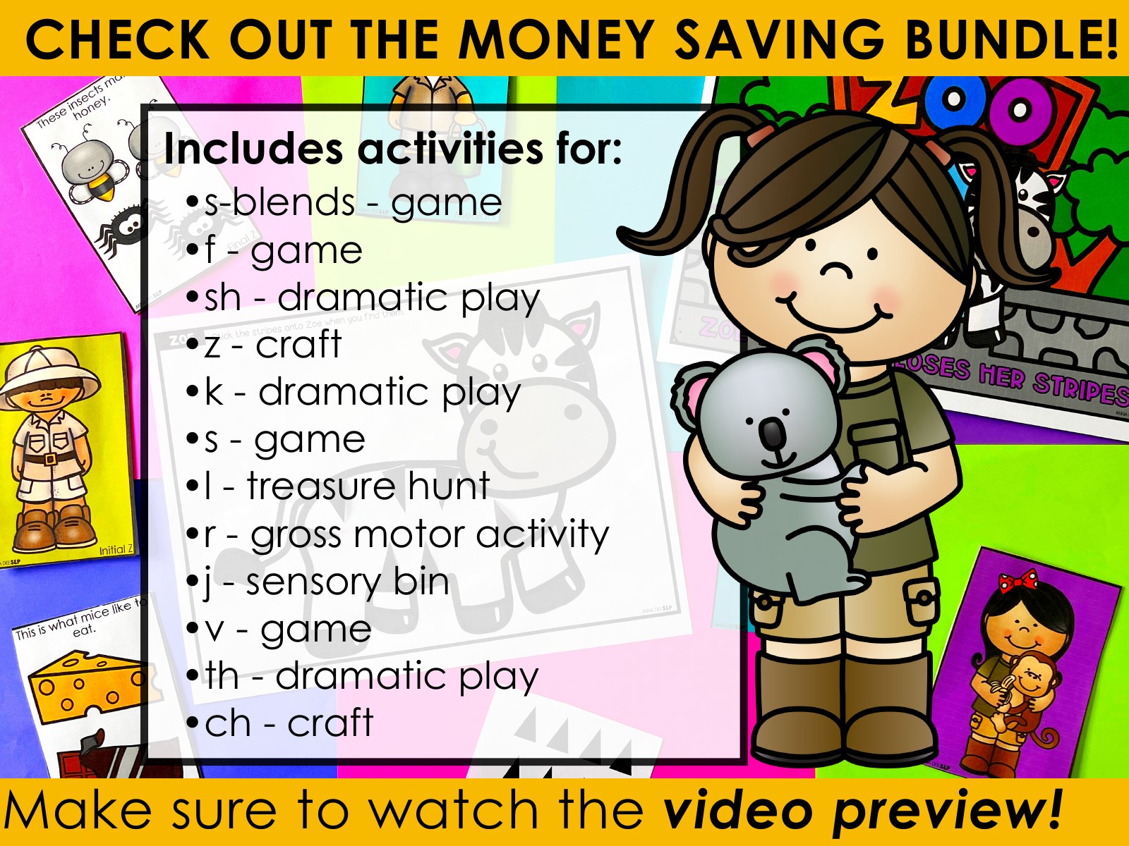 Z Articulation Story and Activity for speech therapy preview page 5