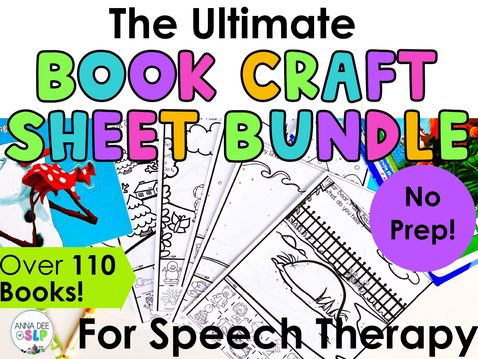 No Prep Book Companions Set for speech therapy preview page 1