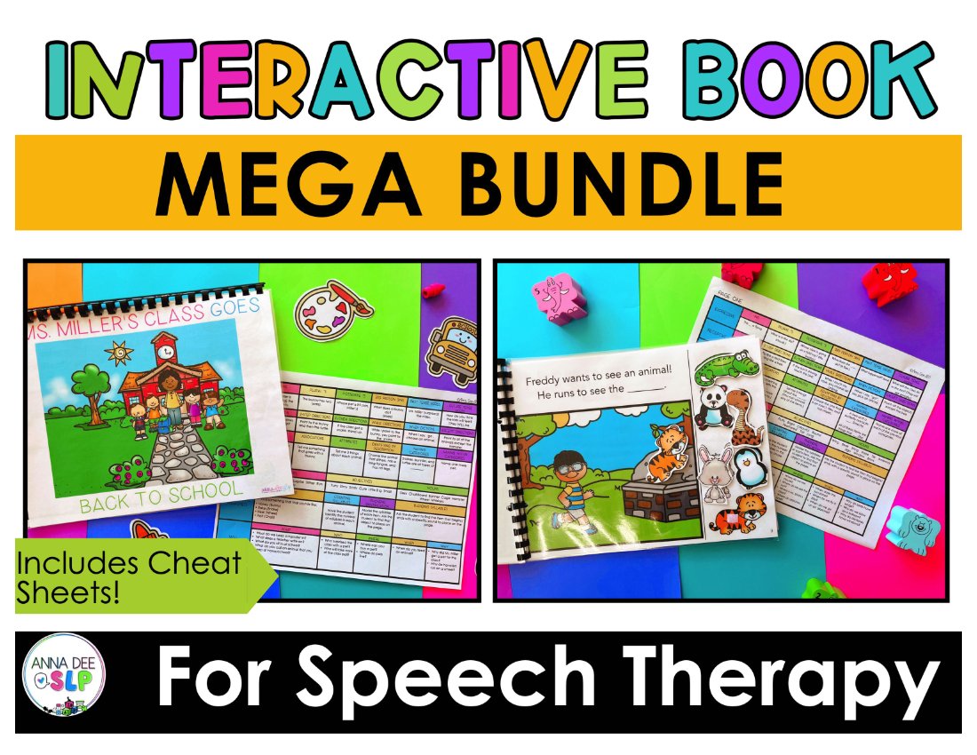 Interactive Books Bundle for speech therapy preview page 1