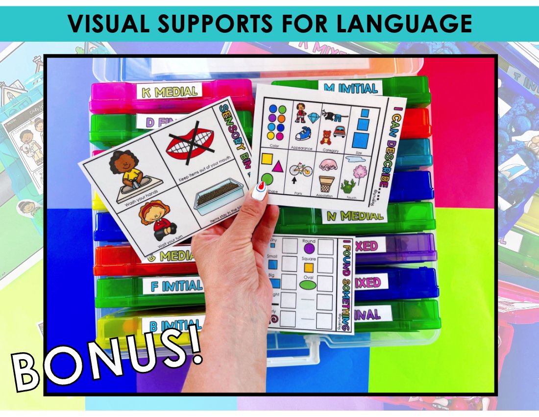 Articulation Sensory Bins BUNDLE for speech therapy preview page 11