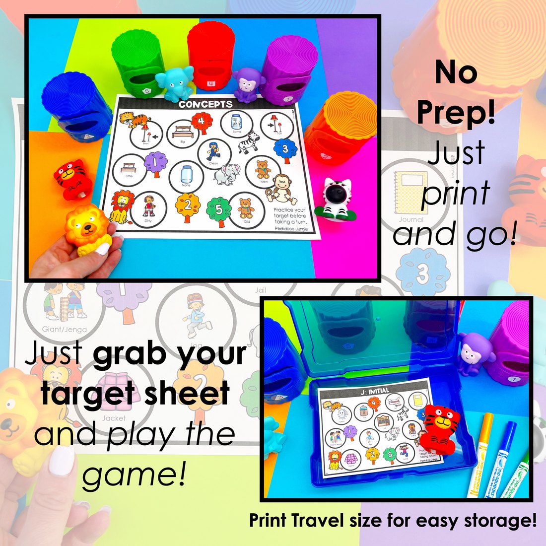 Peek A Boo Jungle Toy Companion for speech therapy – image 2