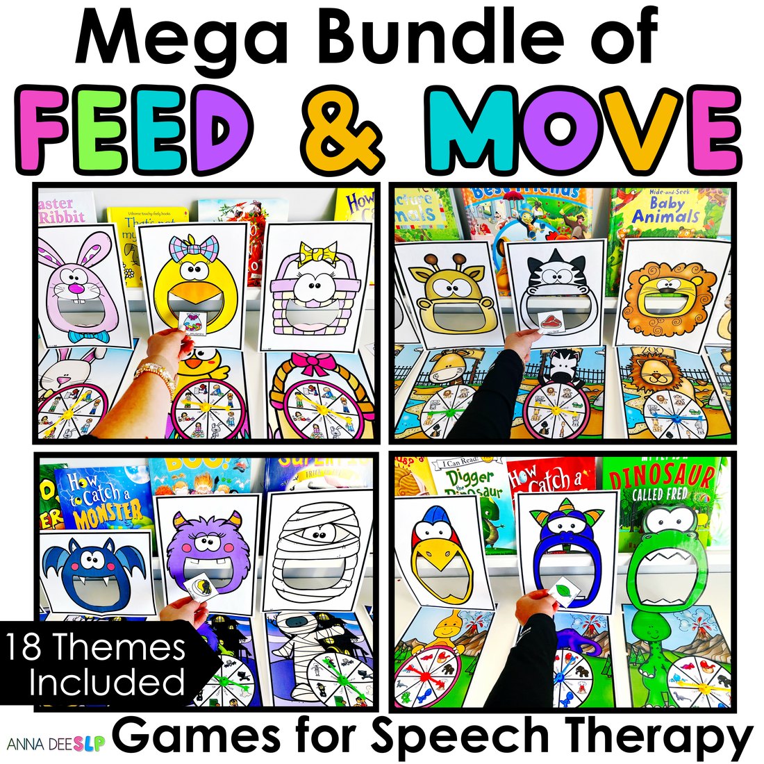 Interactive Feeding Games Bundle for speech therapy
