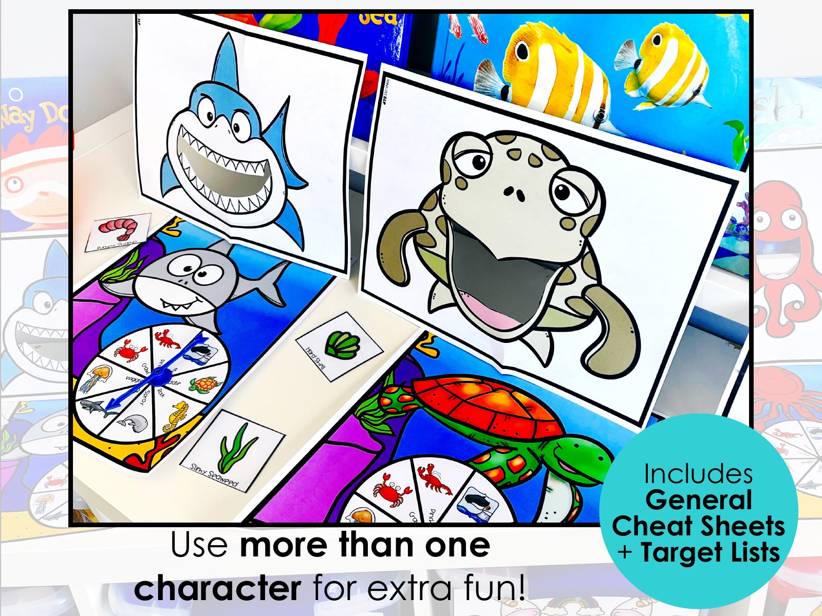 Ocean Interactive Feeding Game for speech therapy preview page 4