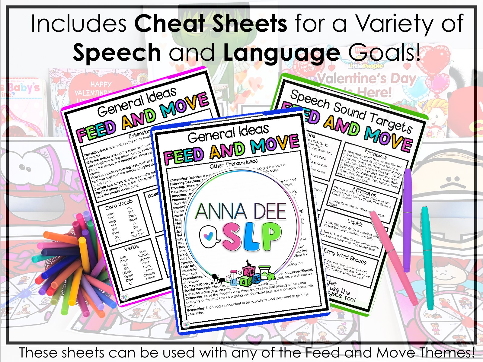 Valentine's Day Interactive Feeding Game for speech therapy preview page 6