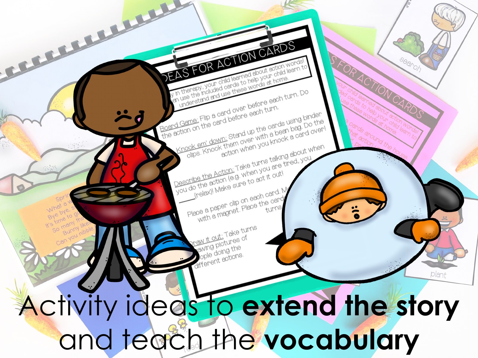 Repetitive Seasonal Books Bundle for speech therapy preview page 3