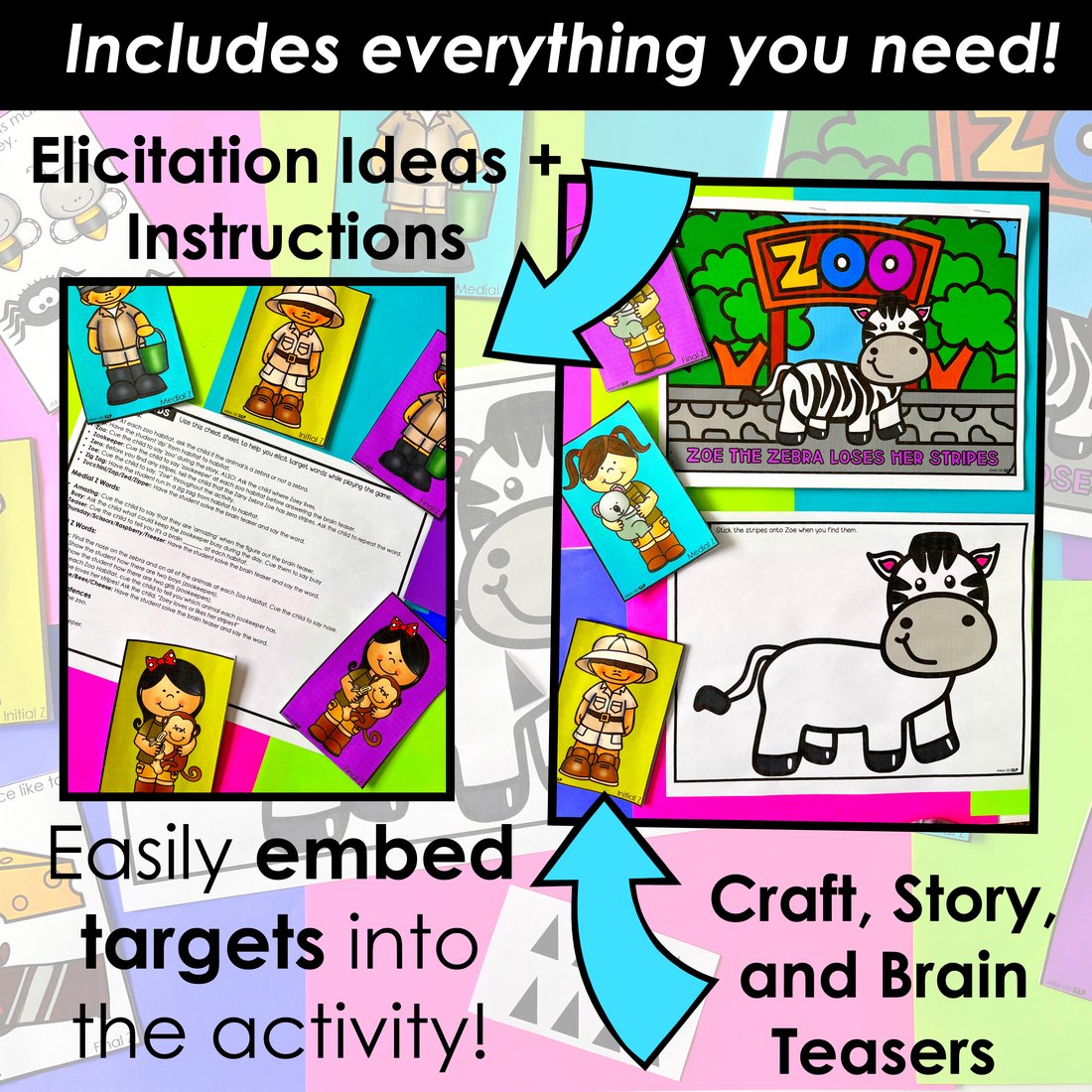 Z Articulation Story and Activity for speech therapy – image 3