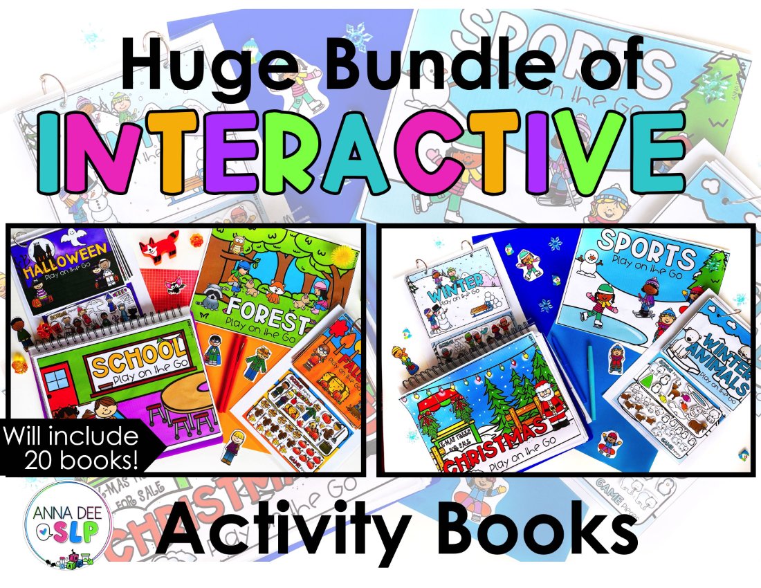 Interactive Scenes and Games Bundle for speech therapy preview page 1