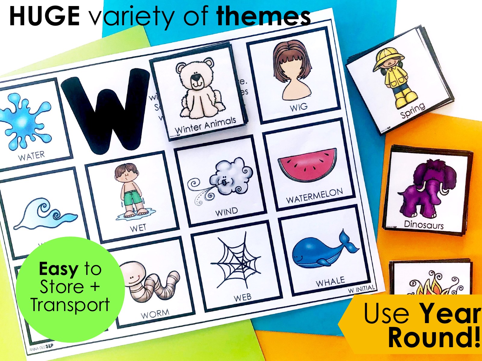 Year Round Articulation Activity for speech therapy preview page 5