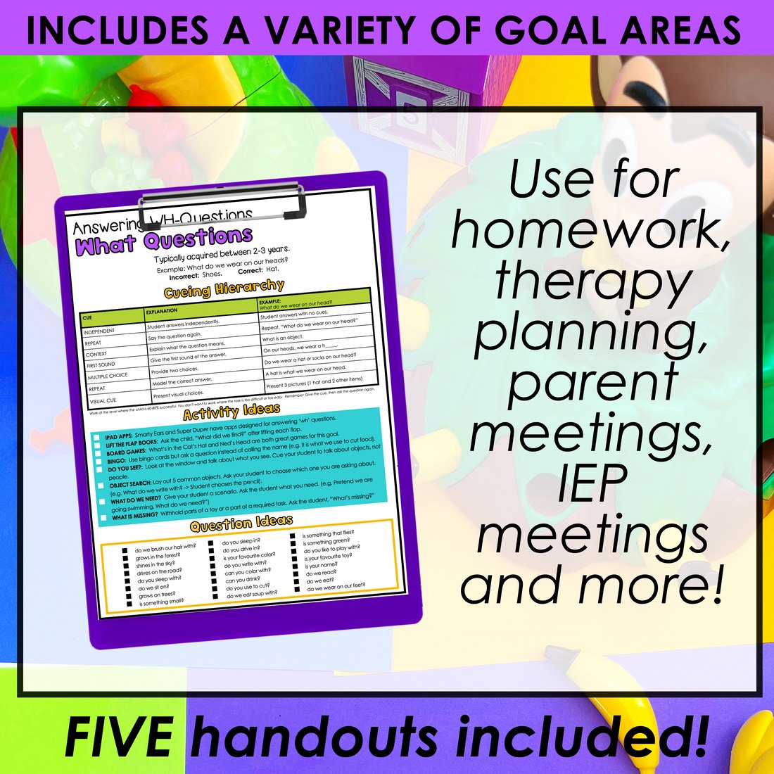 Language Processing Handouts for speech therapy – image 3