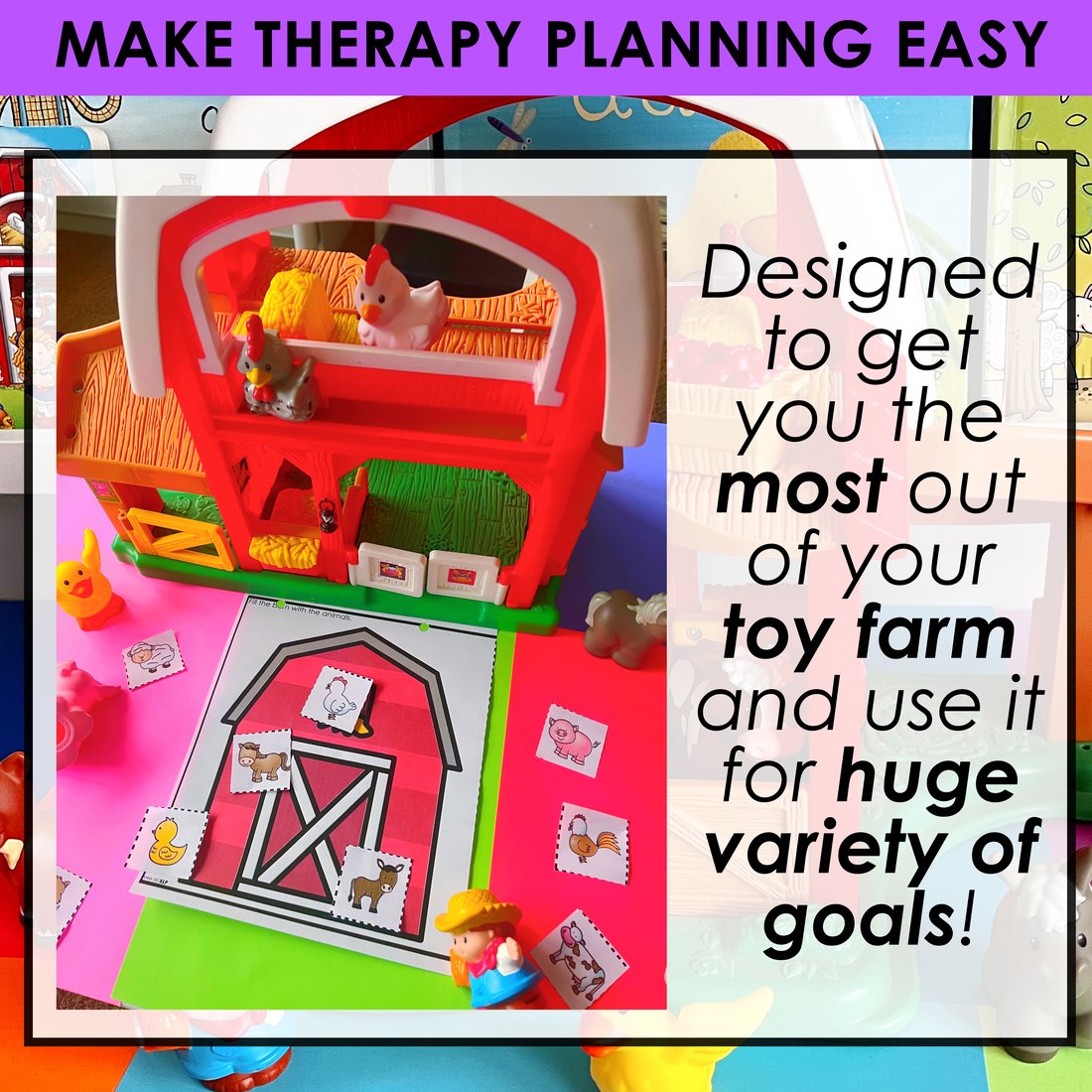 Farm Toy Companion and Activity Sheets for speech therapy – image 2
