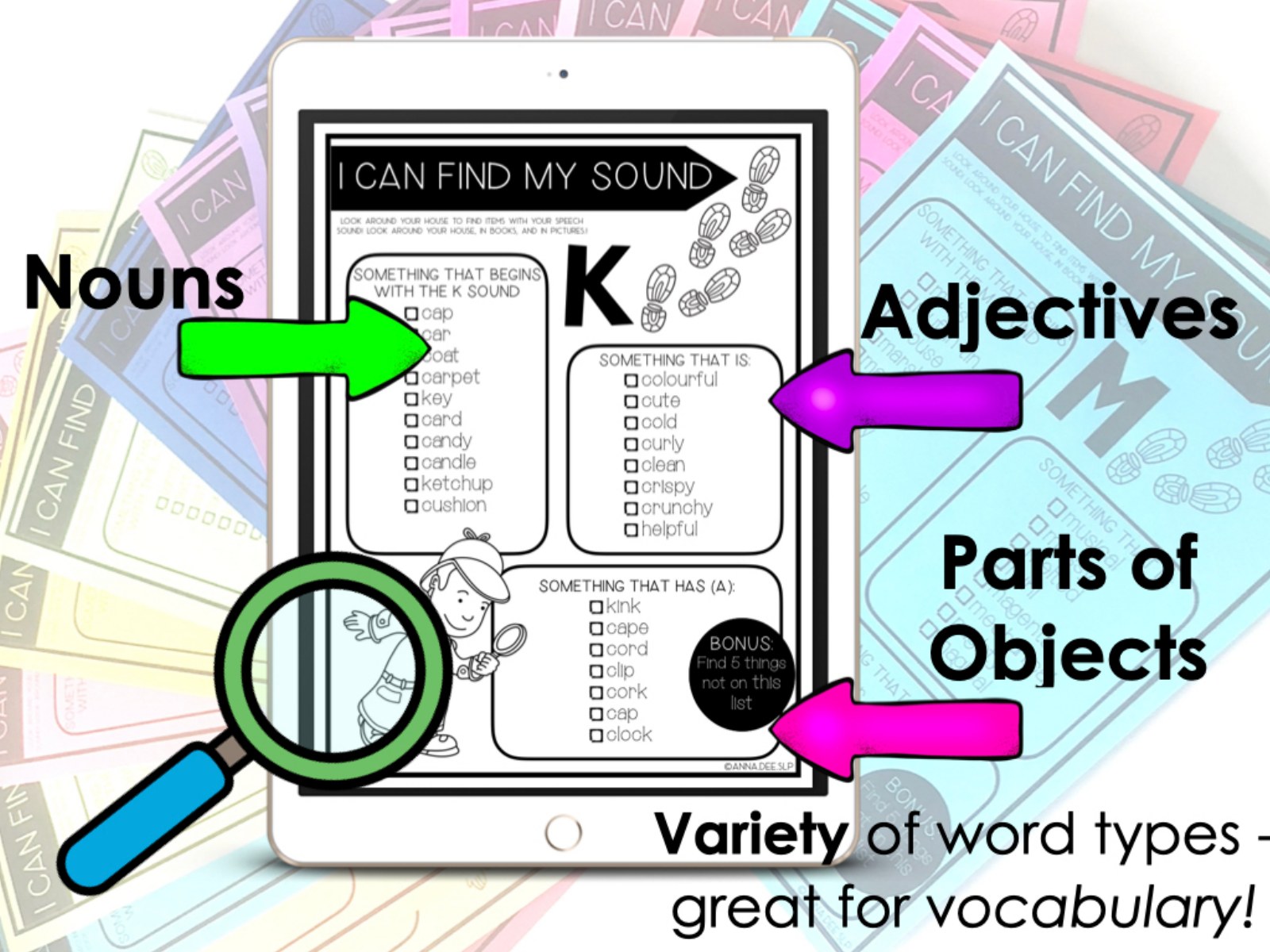 Articulation Scavenger Hunt for speech therapy preview page 2