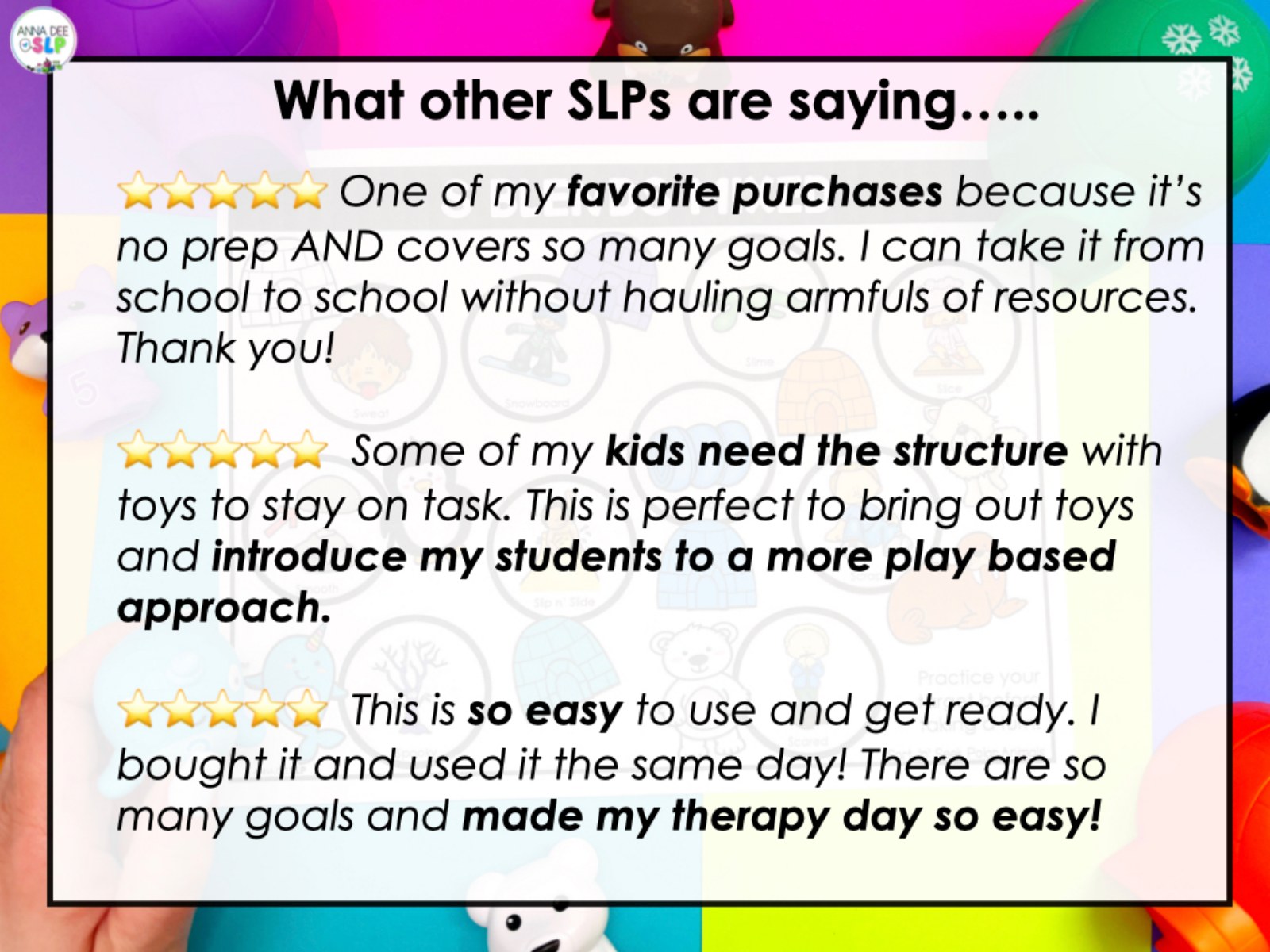 Polar Sort and Seek Toy Companion for speech therapy preview page 8