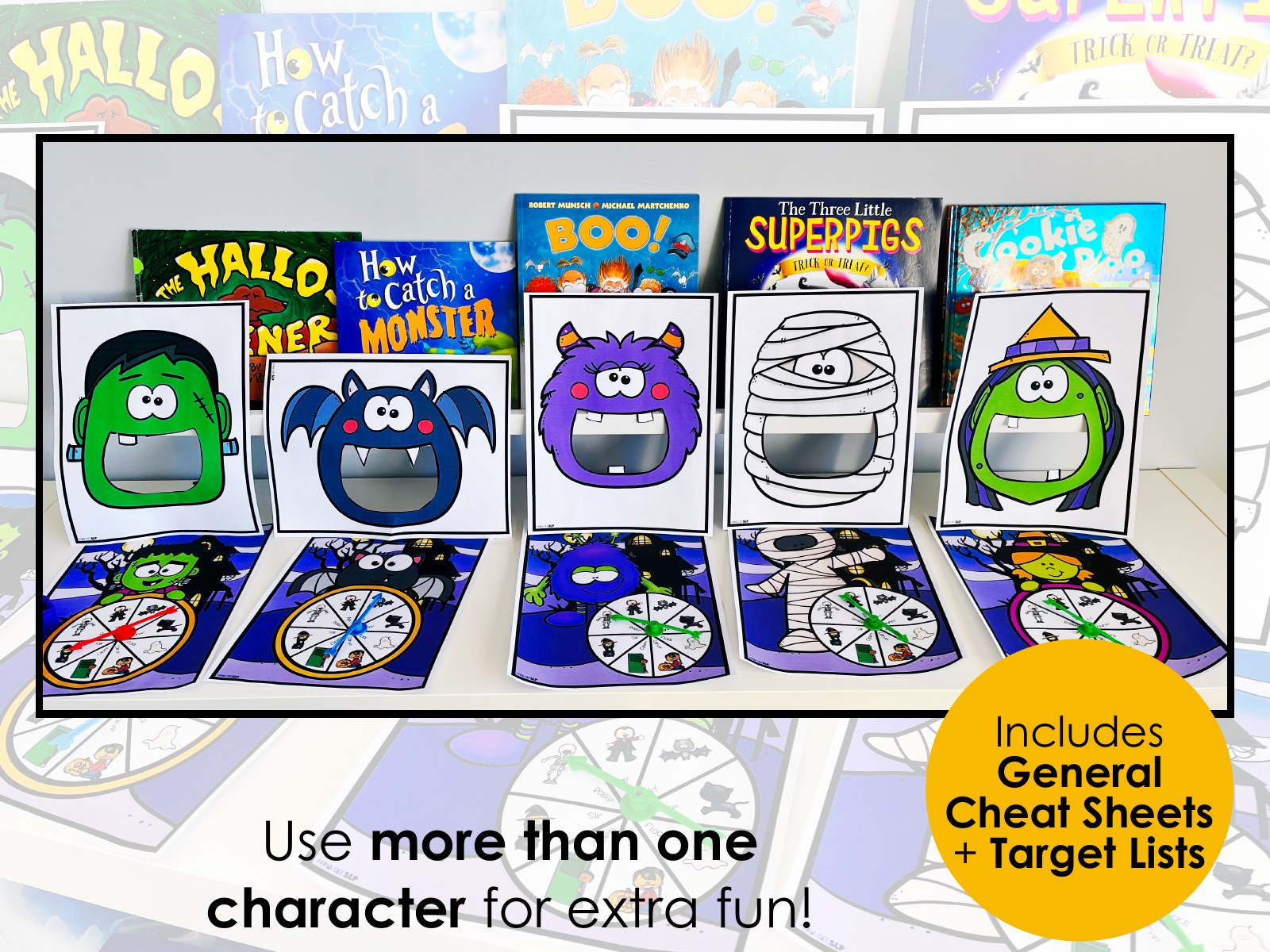 Halloween Interactive Feeding Game for speech therapy preview page 4