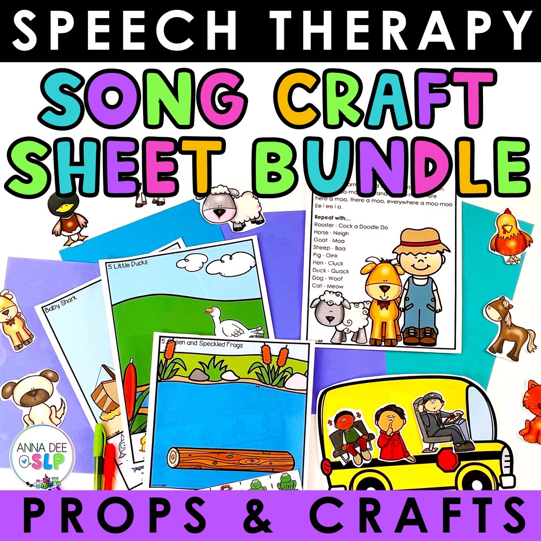 Song Companions and Props for speech therapy