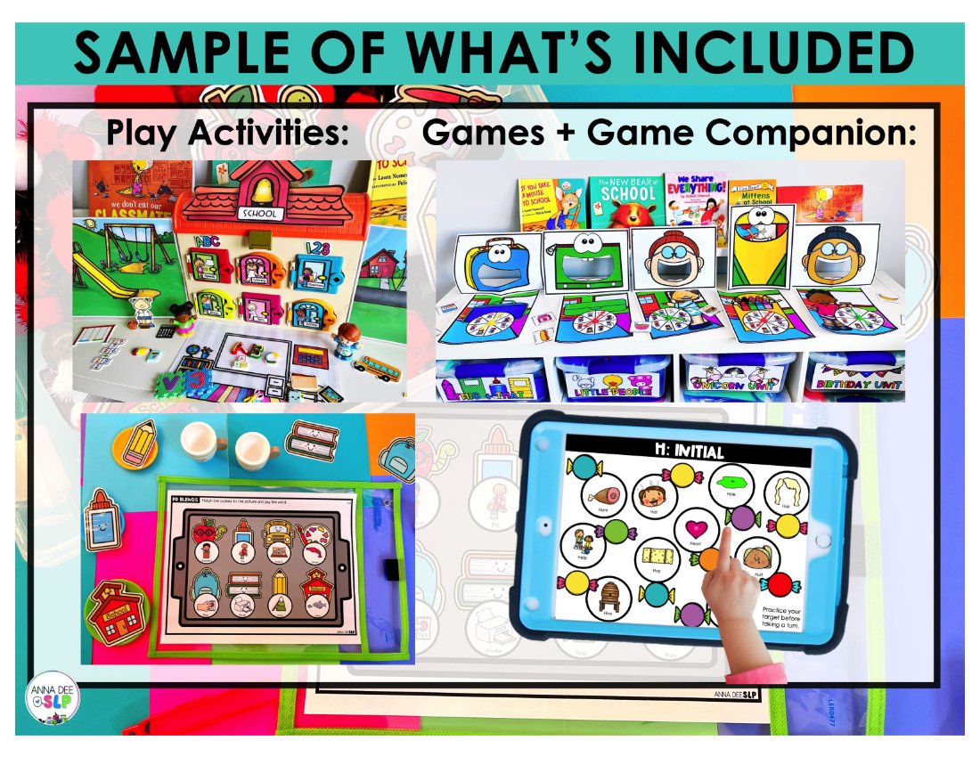 Back to School Bundle for speech therapy preview page 5