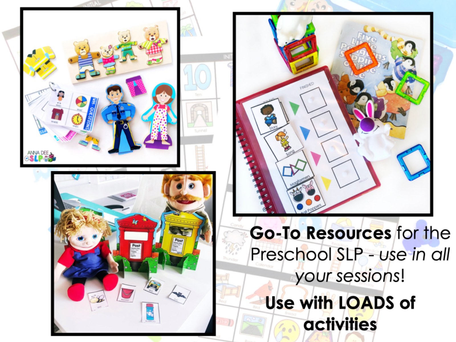 Back to School Activities and Visuals for speech therapy preview page 3