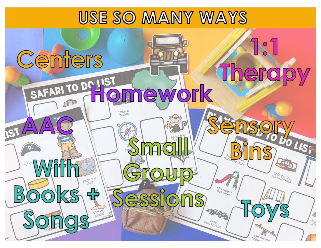 Pretend Play Visual Supports for speech therapy preview page 6