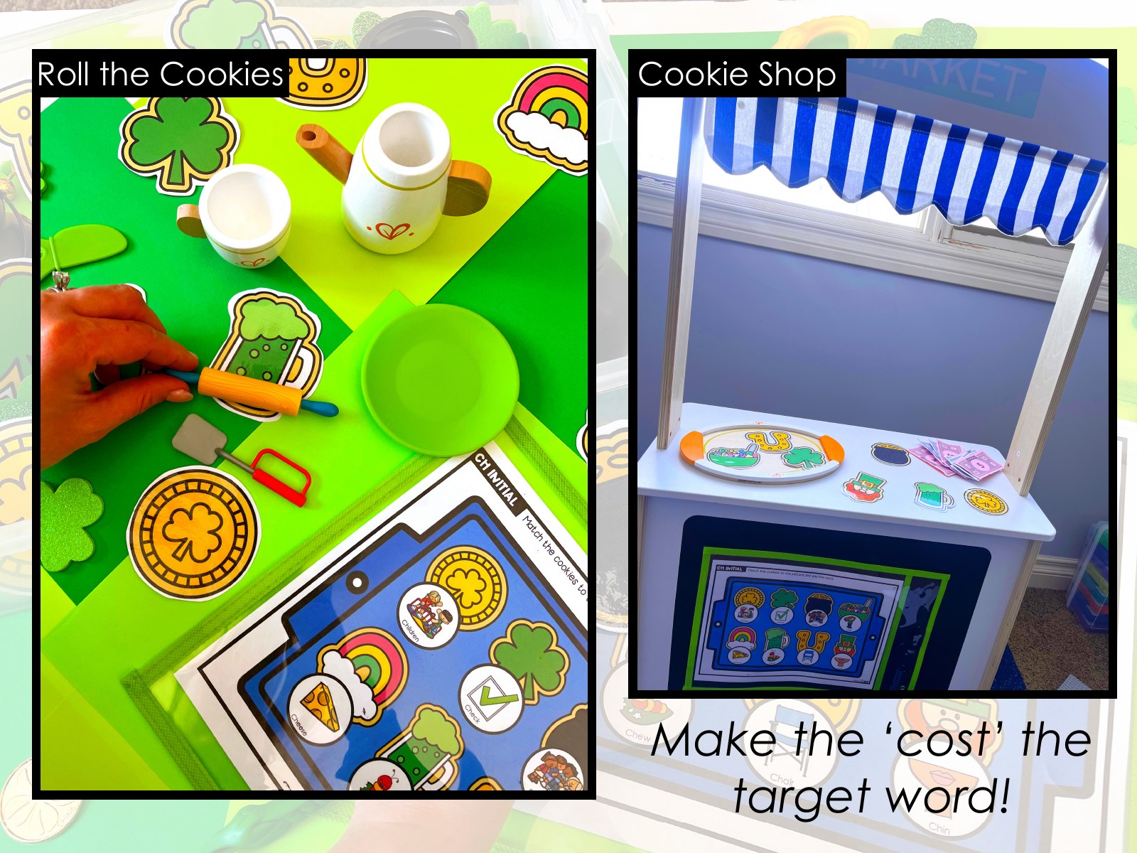 St. Patrick's Day say and play activity for speech therapy preview page 3