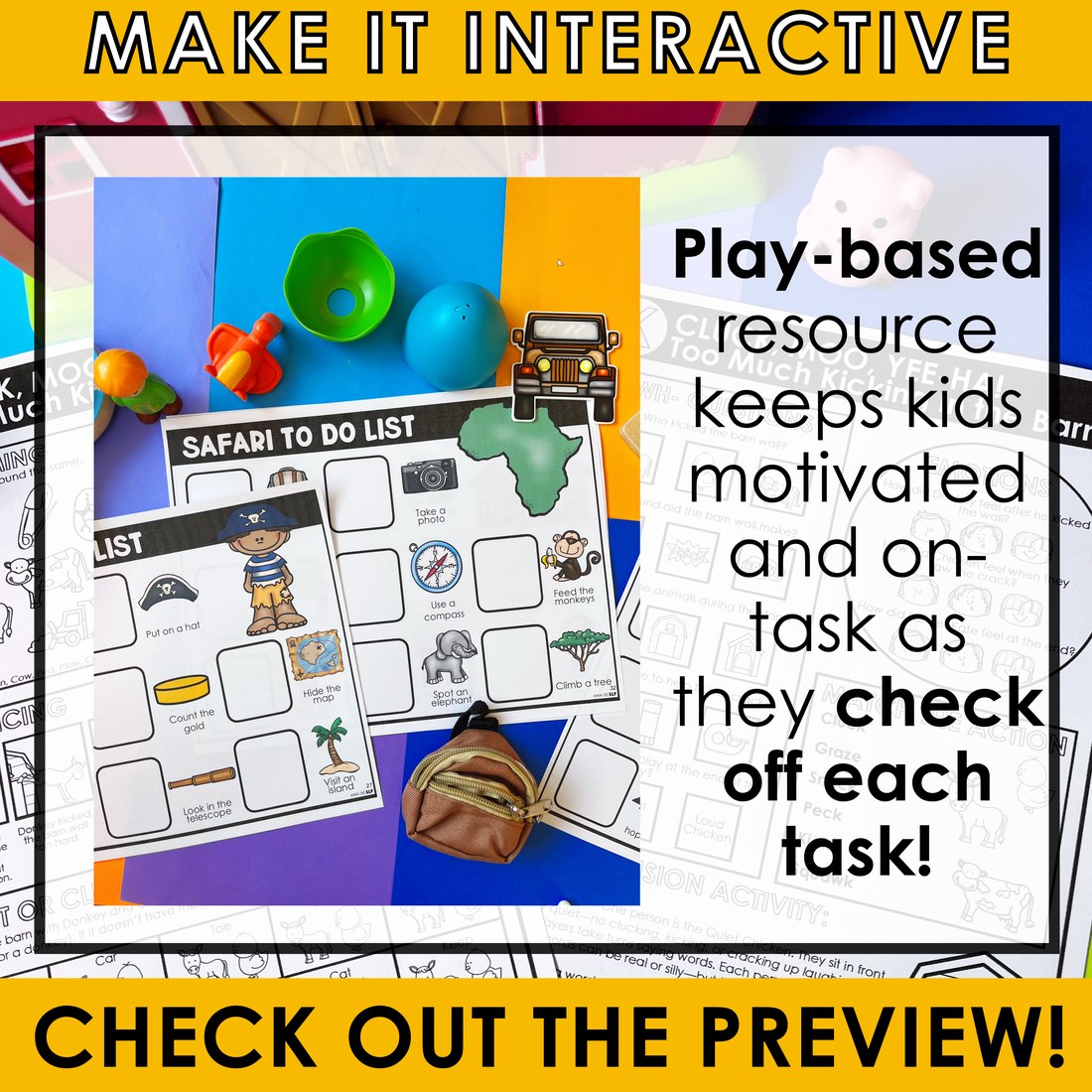 Pretend Play Visual Supports for speech therapy – image 4