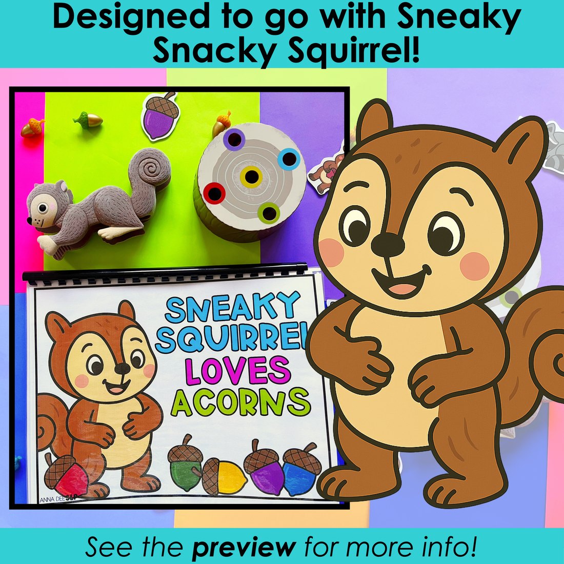 Sneaky Snacky Squirrel Interactive Story for speech therapy – image 2