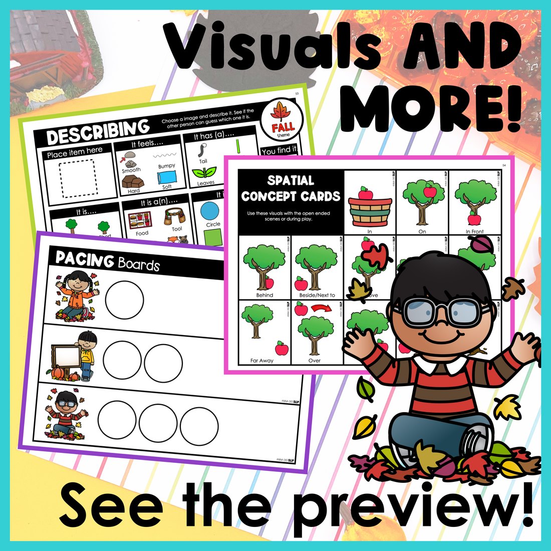 Fall Activities and Worksheets for speech therapy – image 4