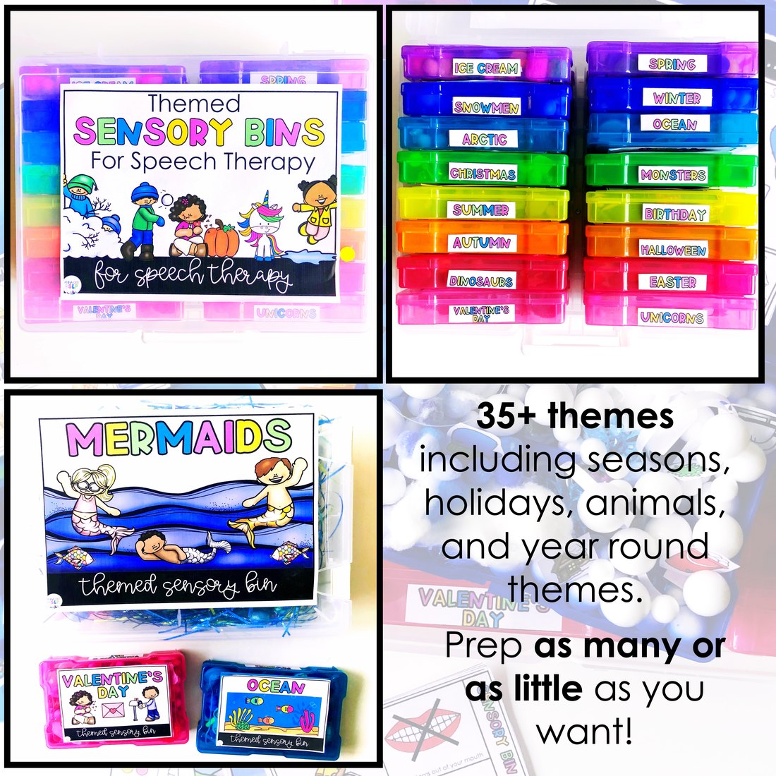 Themed Sensory Bins for speech therapy – image 4