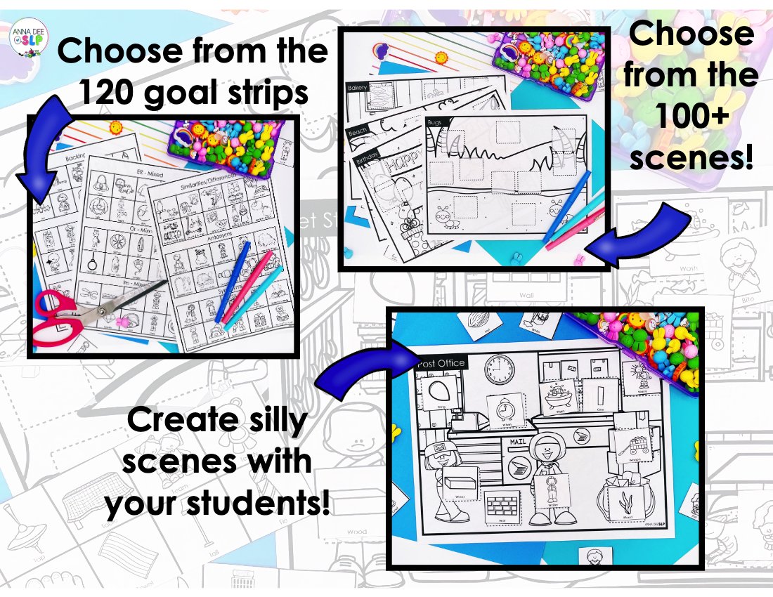 Interactive Craft Scenes for speech therapy preview page 2