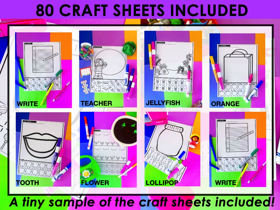 Late Sounds Craft Sheets for speech therapy preview page 6