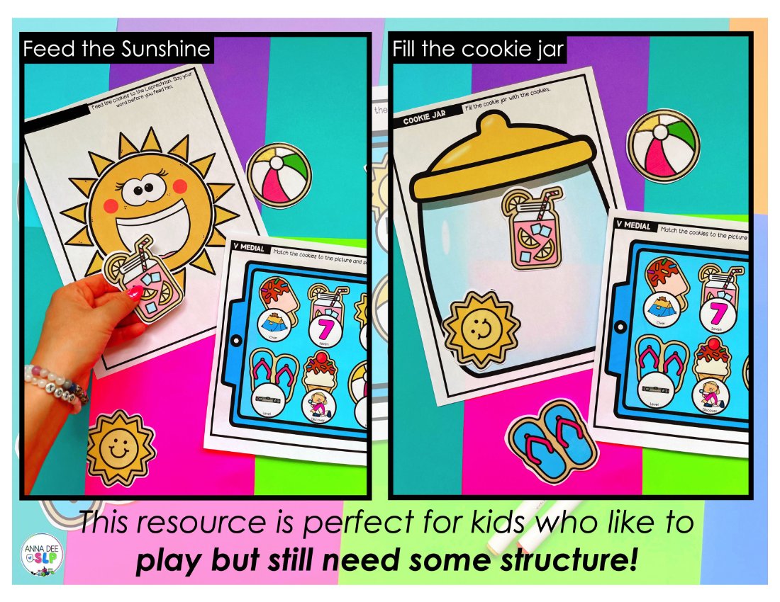 Summer say and play activity for speech therapy preview page 6
