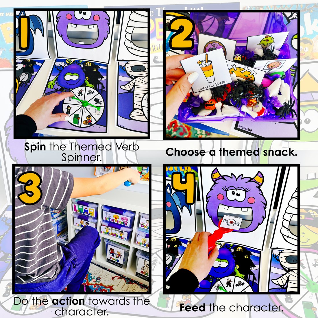 Halloween Interactive Feeding Game for speech therapy – image 2