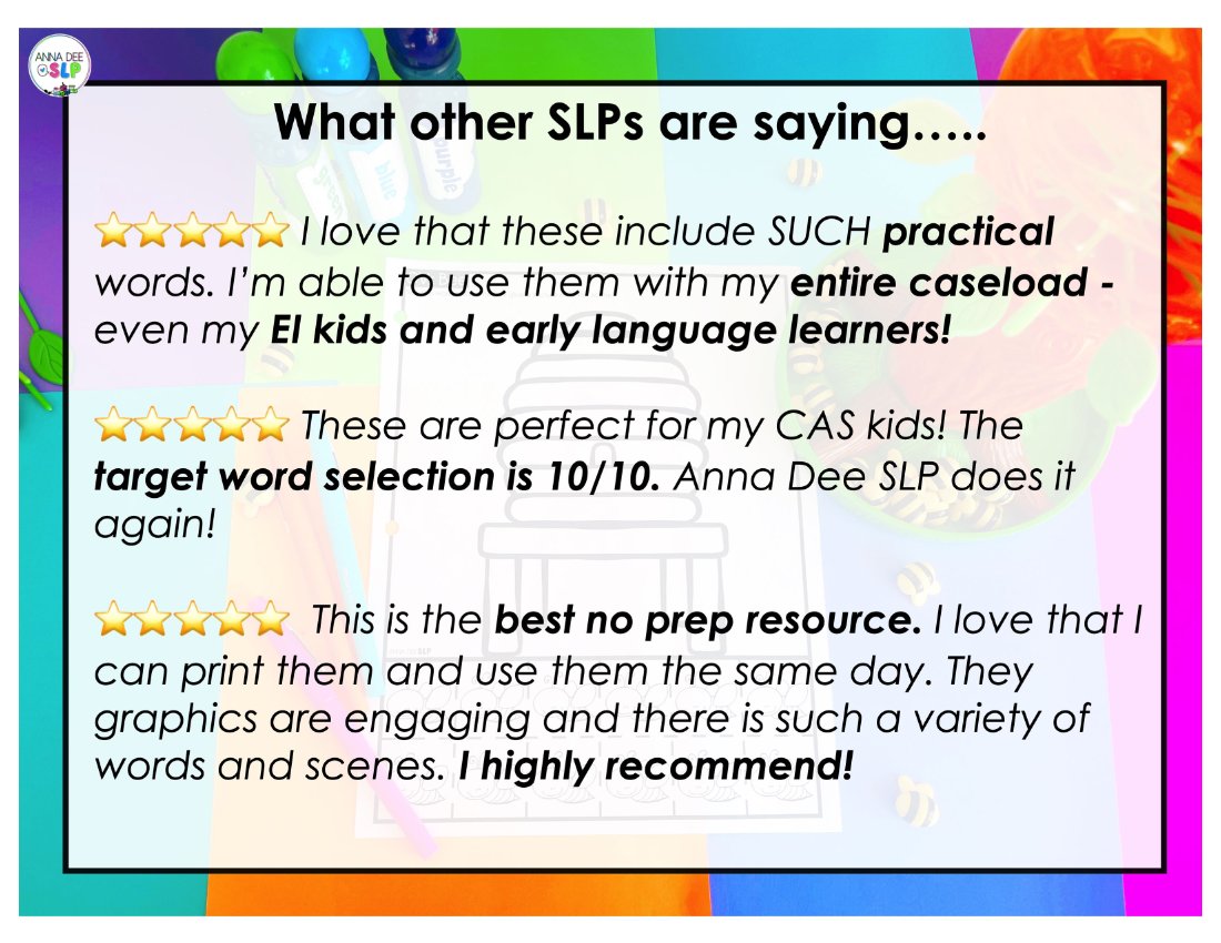 Craft Sheets Growing Bundle for speech therapy preview page 6